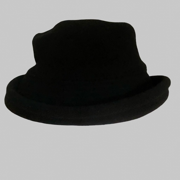 Eddie Bauer Mens Wool Blend Black Roll Rim Casual Hat - Picture 1 of 13